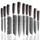 Damascus Pattern Knife 10pcs